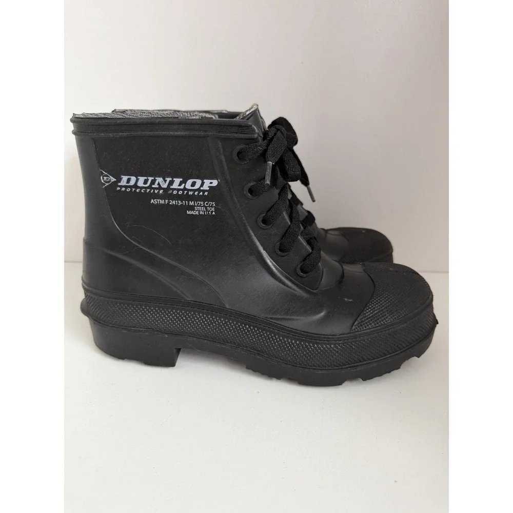 Dunlop Protective Footwear Steel Toe Lace Up Boots Men's size 6‎